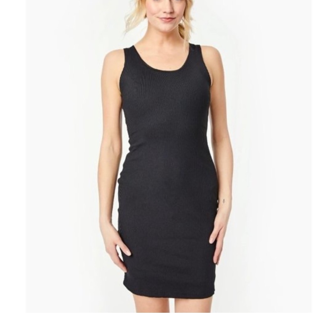 Year of Ours Classic Black Mini Dress